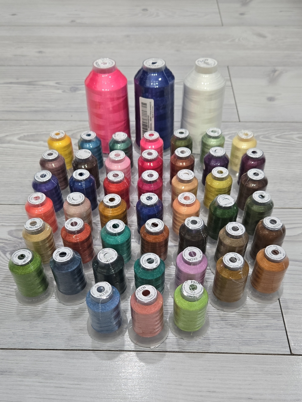 Embroidery Thread - Assorted Colors - 48 Spools